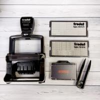 Trodat 5465/DB NEW Самонаборный датер 4 строки (56х33 мм) Дата на 2  языках(каз, рус)