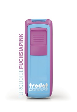  Trodat Pocket Printy 9512 (47*18 мм) Фуксия/бирюзовый