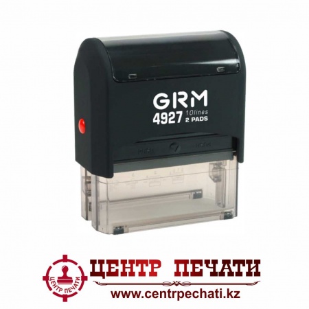 GRM 4927 2PADS (60x40 мм) ШТАМП ПЛАСТИКОВЫЙ С ДВОЙНОЙ ПОДУШКОЙ 